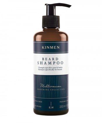 KINMEN BEARD CHAMPÚ lava, acondiciona y suaviza el pelo de tu barba. Además, un efecto balsámico sobre la piel