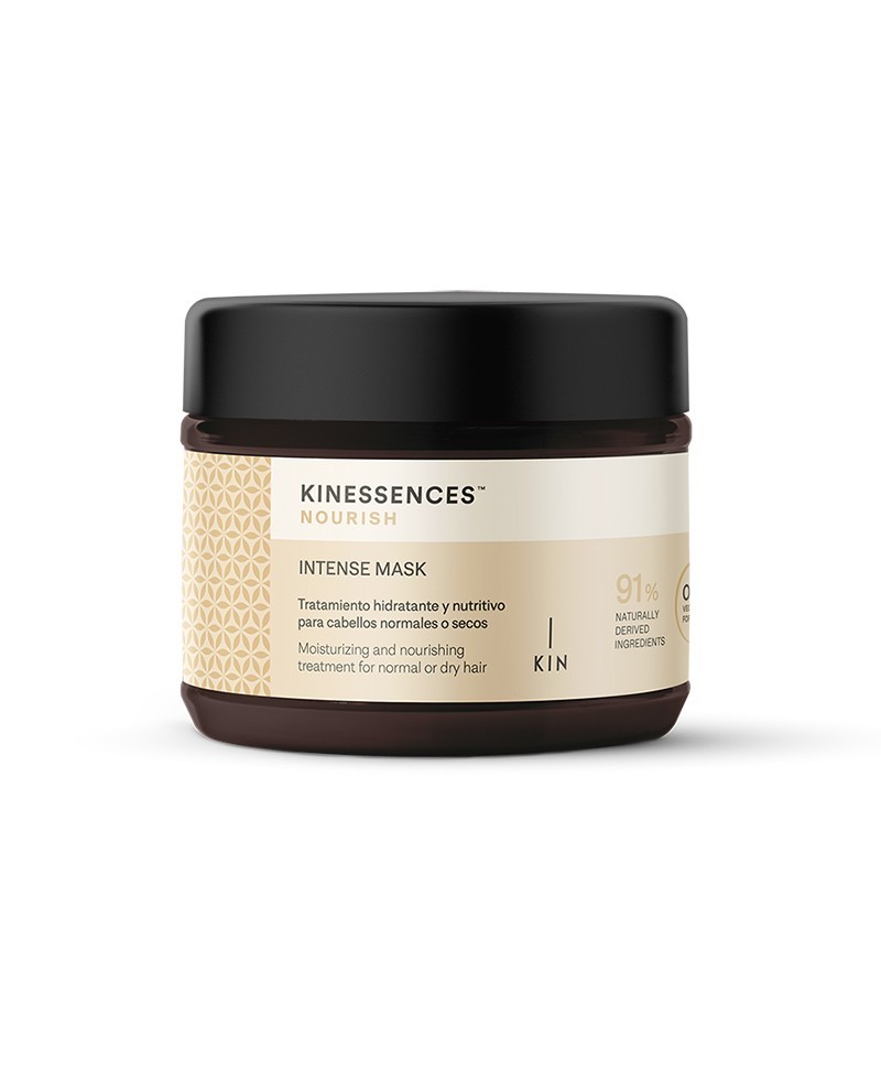 Kinessences Nurish mascarilla hidratante y nutritiva para todo tipo de cabellos. Producto Vegano y Pet Friendly