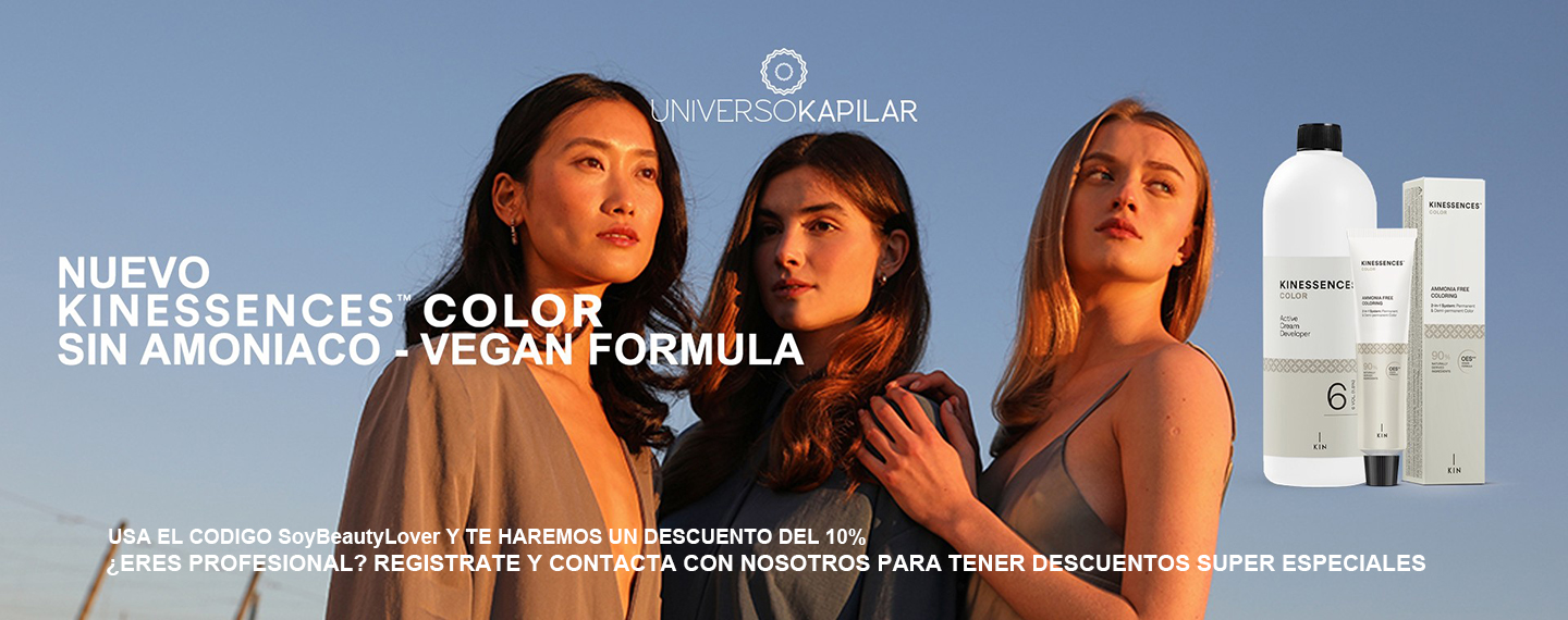 tinte vegano sin amoniaco Kinessences color sin PPD Universo Kapilar